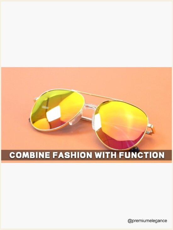 Unisex Polarized Aviator Sunglasses UV Protection Tangle-Free Double Bridge main image 5